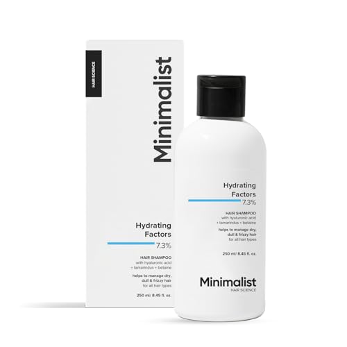 Image of Minimalist Hydrating Shampoo for Dry & Frizzy Hair | Hyaluronic Acid + Tamarind + Betaine | Deep Moisture, Soft & Smooth Hair | Sulfate-Free Daily Use | 7.3% Hydration Complex | 250 ml