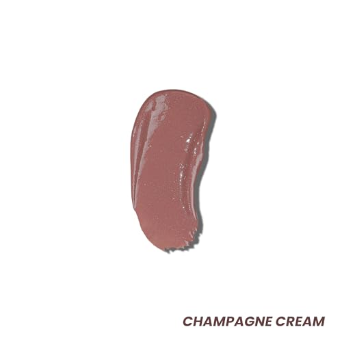 Image of LAMIOR Peptide Glaze Lip Balm - 3 in 1 Formula for Glossy Shine, Healing & Nourishment for Dry Dark & Pigmented Lips with Shea Butter, Non Sticky, Moisturizing Lip Balm for Women, (Champagne Cream)