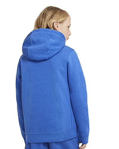 Nike Boy's Sportswear Club + HBR Pullover (Big Kids) Game Royal/Heather LG (14-16 Big Kid)2