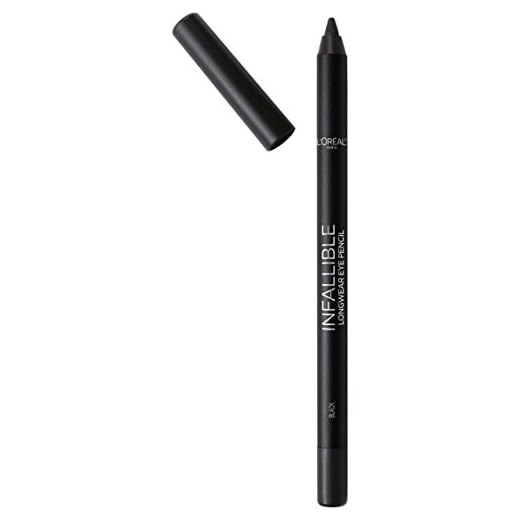 L'Oreal Paris Cosmetics Infallible Pro-Last Waterproof Pencil Eyeliner, Black, 0.042 Ounce,1 Count