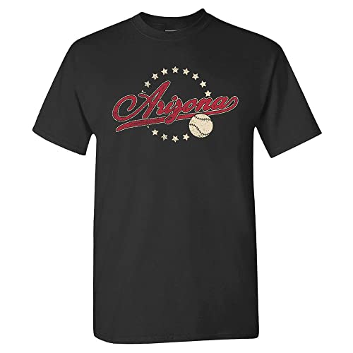 Amazon.com: Arizona Baseball Vintage Men's Fan T-Shirt (Black