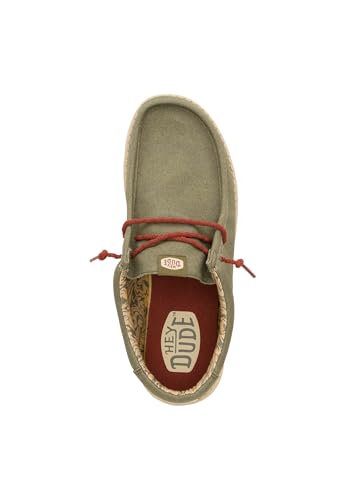 HEYDUDE Men's Wally Waxed Canvas Sneaker4