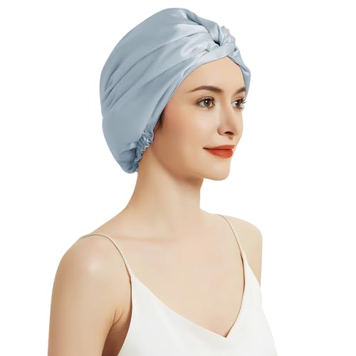 Bonnet de nuit en soie pour dormir et protéger ses cheveux en douceur