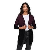 ONLY Damen Strickjacke Queen 15158746 Windsor Wine Black XL