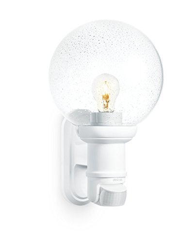 Steinel Außenleuchte L 560 S weiß, max. 60 W, E 27 , 140° Bewegungsmelder, 12 m Reichweite, klassisches Design