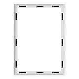 Abtgt 18x24 Canvas Floating Frame with 0.9' Deep, White Floater Frame for Canvas Paintings with Adhesive, Vertical or Horizontal Wall Art frame for Prints Oil Painting Diamond Decor, 1 Pack.