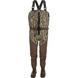 Drake Waterfowl Men's Uninsulated Guardian Elite HND Front Zip Hunting & Fishing Durable Waterproof Windproof Multi-Layered Waders, Mossy Oak Original Treestand, Upper - M/Boot - 8