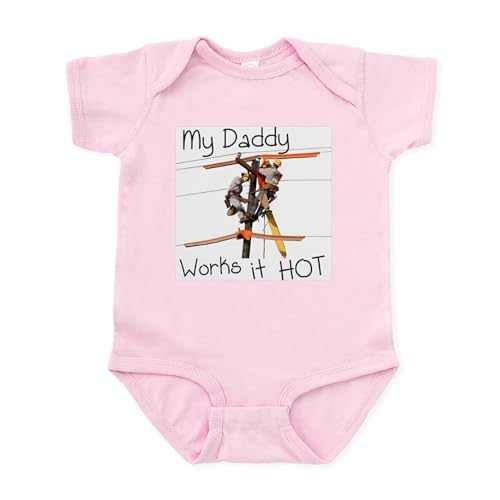 Image of CafePress Lineman Daddy Infant Bodysuit Cute Infant Bodysuit Baby Romper