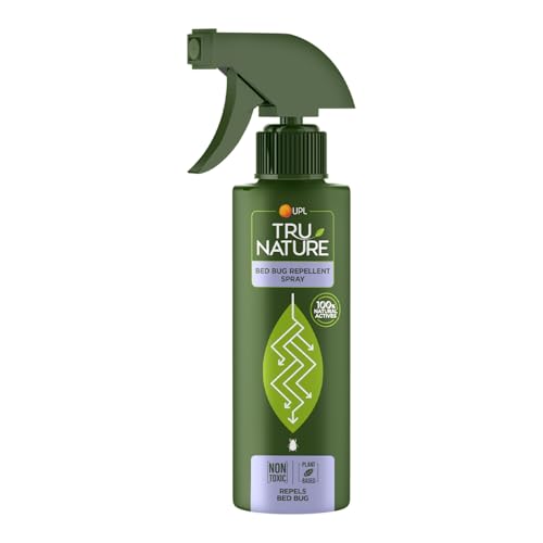 Image of Tru Nature Herbal Bed Bug Repellent Spray - 200 ML | Non-Aerosol | 100% Plant Based, Chemical Free | Safe for Home, Bedroom & Travel Use