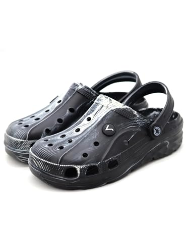 Image of SVAAR Men's Marble Effect Classic Clogs || Sandals with Adjustable Back Strap for Men
