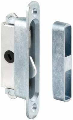 Slide-Co E 2079 Mortise Lock, Aluminum Housing, 45 Degree Keyway, Round Faceplate, 3-7/8 in. - Quantity 6