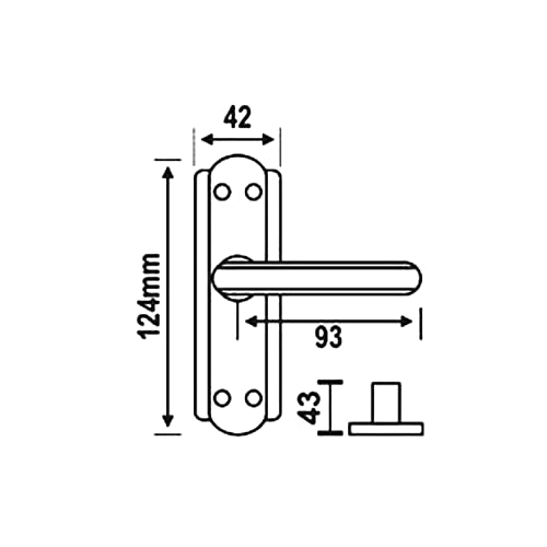 Image of Onjecx Steel Premium Range Bathroom Door Lock Mortise Door Handle with Baby Latch Lock Antique Brass Finish Keyless Bathroom Lock Pack of 1 Set (BL+ S05BAB)