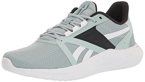 Reebok womens Energylux 3.0 Running Shoe, Seaside Grey/Black/Pure Grey, 8.5 US