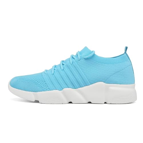 Image of GSLMOLN Mens Womens Fashion Sneakers Unisex Slip on Ultra-Sock Knit Soft Sole Breathable Lightweight Casual Walking Shoes