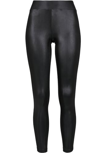 Urban Classics Damen Ladies Imitation Leather Leggings, Black, 3XL