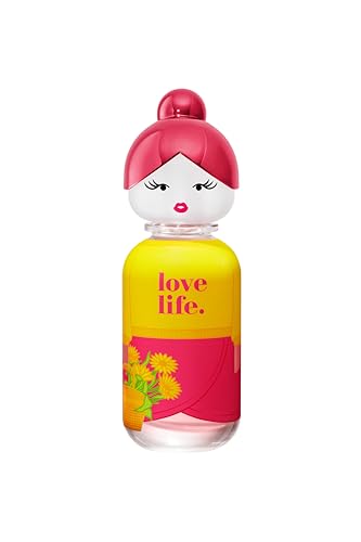 United Colors of Benetton, Sisterland Yellow Peony, Eau de Toilette para Mujer, Larga duración, Fragancia joven, moderna y fresca, Notas florales y frutales, Optimo para uso diario, 80 ml