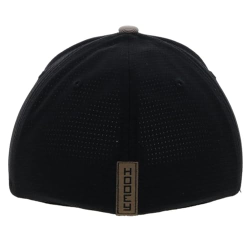 Image of HOOEY Ash Flexfit Fitted Hat - Mid Profile 6-Panel Stretch Fit Everyday Casual Comfort Fitted Cap for Men and Women