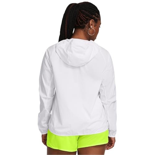 Veste running Under Armour Phantom vêtement de course femmes blanc pour courir protégée - 3