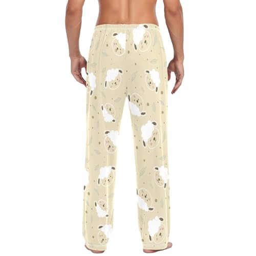 Animal Sheep Mens Pajama Pants Mens Pj Pants Comfy Cotton Pj Long Pant for Men with Pockets Size S-XXL3