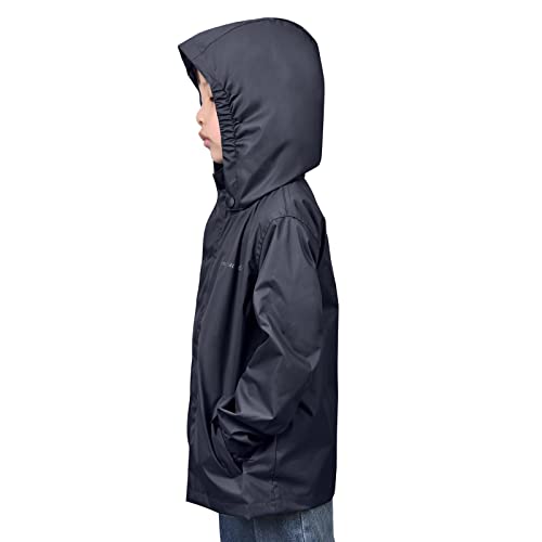 Image of YINGJIELIDE Boys Girls Waterproof Rain Jackets Kids Easy to Fold Windbreaker Lightweight Outdoor Hooded Raincoat