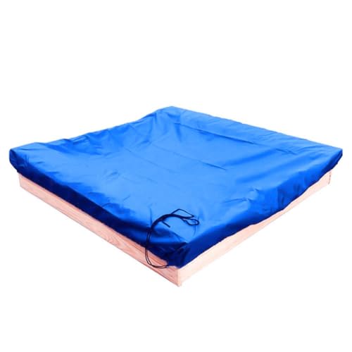 Cubierta cuadrada azul de Oxford para arenero impermeable exterior 4