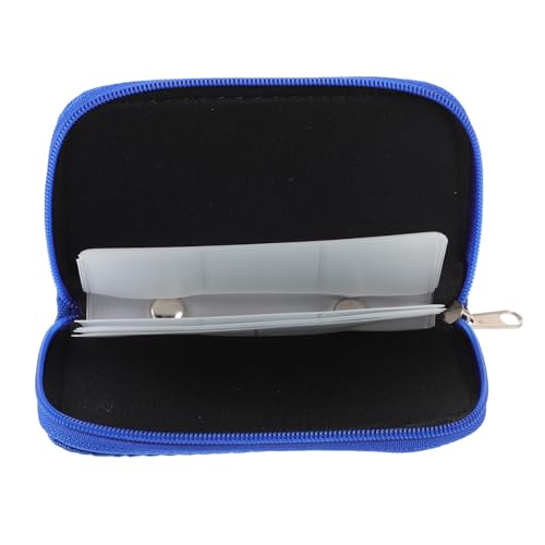 Generic Memory Card Storage Organizer Case Slots Zippered Design Portable Durable for Cards Anti-Shock Protection Convenient Access for Photography Enthusiasts