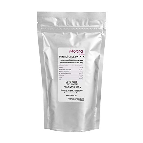 Proteína de Patata 100g. Sustituto del Huevo. 100% de origen vegetal - Vegano. Sin alérgenos. Envase ZIP con autocierre