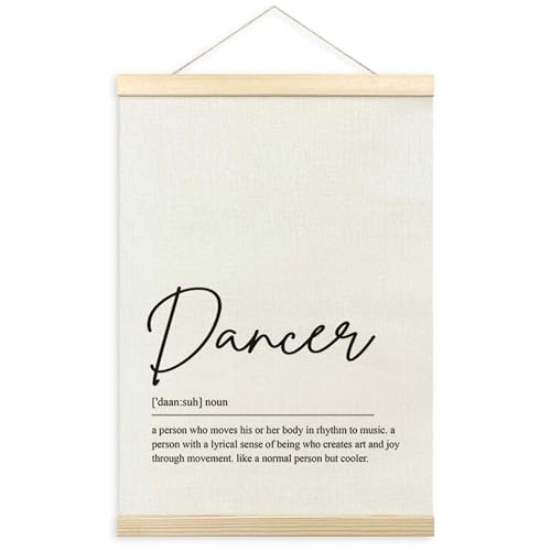 TLESKE Dancer Definition Poster Hanger Frame for Ballet Room Classroom,