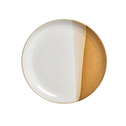 Image of Sango 12 Pieces Stoneware Dinnerware Set, Glossy Caramel & Cream Dishes for 4, Premium Plates and Bowls Sets, Chip & Scratch Resistant, Ceramic Kitchen Dish Set, Microwave & Dishwasher Safe, Phoebe