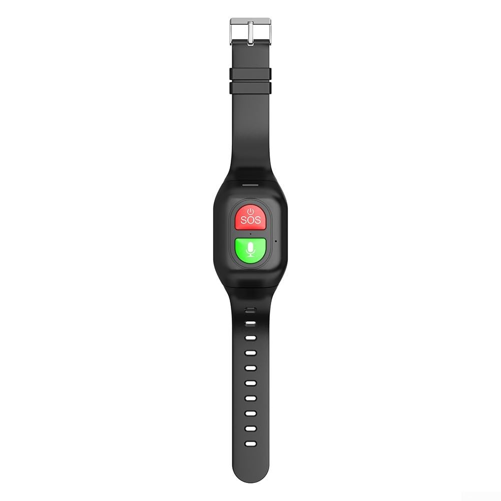 SPORTARC Reloj inteligente 4G de posicionamiento con detección de caída, frecuencia cardíaca y presión arterial, dispositivos de alerta de caída para ancianos con GPS