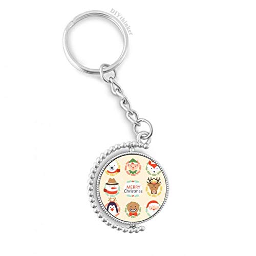 Porte-clés rotatif de Noël avec Bonhomme de Neige pour organiser vos clés de maison avec style