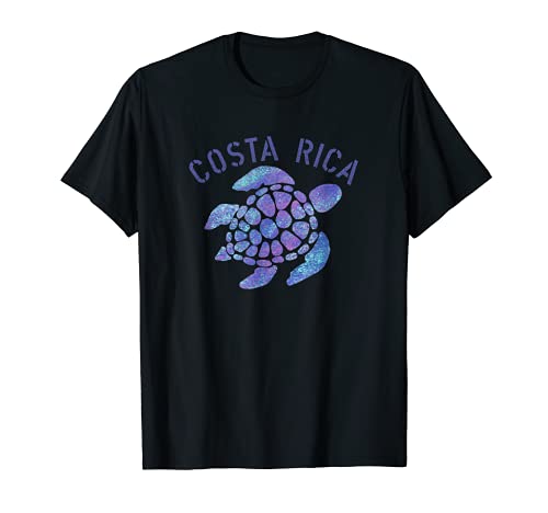 Diseño de playa de Costa Rica, regalo de tortuga tribal Camiseta