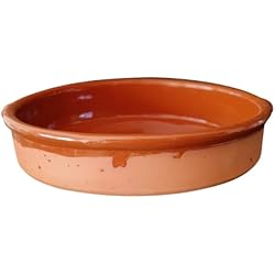 Cazuela De Barro Grande Precio CAZUELA DE BARRO GRANDE DE CERÁMICA RÚSTICA DEL PAÍS. Producto de NOVEDAD. Hecho a mano en España. ENVÍO GRATIS. (25CM)