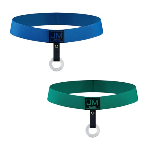 JOCKMAIL Mens Jockstrap Sexy Underwear Stretch Seamless Athletic Supporters with Removable Underwear 2 Pack