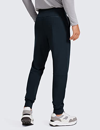 CRZ YOGA Calça de moletom masculina jogger – 73 cm de algodão, casual, para treino, atlética, básica