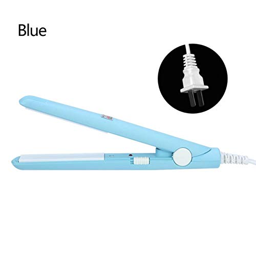 Mini plancha de pelo azul 2 en 1 portátil miniatura 4