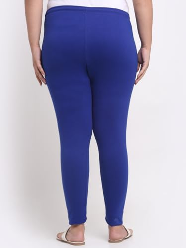 Image of Soft Cotton Ankle Lenght Solid Regular and Plus 35 Colours Leggings for Womens and Girls (Sizes :- M to 6XL)