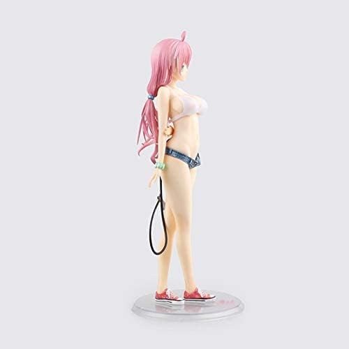 Miniatura 1 de 10.4in edición limitada Anime to Love Tit Lala Satalin Deviluke Beach Pink Hair Traje de baño de pelo largo rosa bikini niña figura de acción