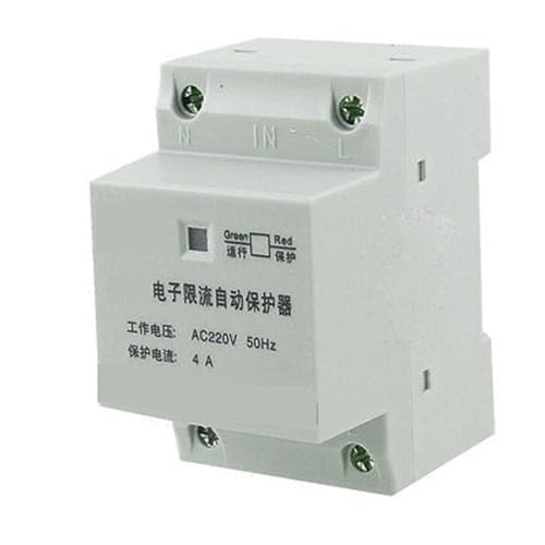 Disjoncteur électronique 2 pôles 4A avec protection thermique sur rail DIN 35mm
