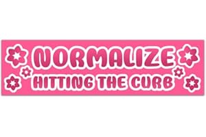 Normalize Hitting The Curb Decal - Add Some Humor to Your Ride