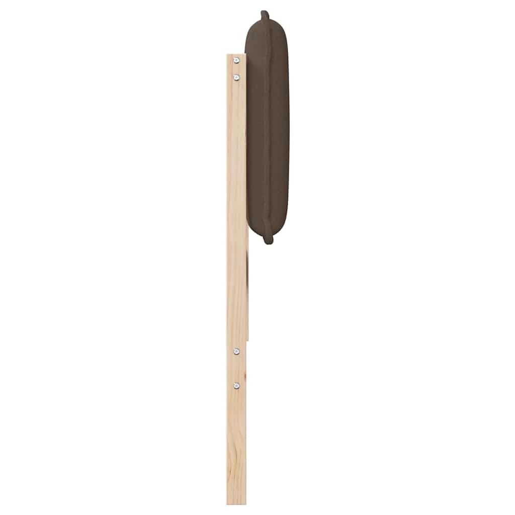 Wyściełany zagłówek z litego drewna sosnowego, naturalnie jasnoszary, 140 cm, nowoczesny design do sypialni, trwały i wygodny