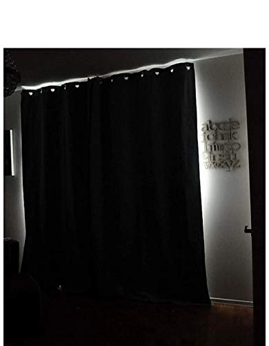Image of Comfy Home Blackout Eyelet Curtain Pack of 2 Piece (Door- 4ft x 7ft, Turquiose)