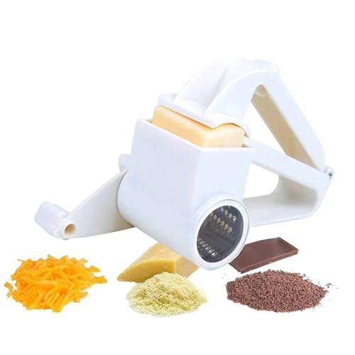 Rallador giratorio multipropósito con tambores de acero inoxidable miniatura 2