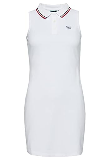 Superdry Vintage Vest Polo Dress W8011266A Optic 10 Mujer | Ya disponible en tu tienda friki favorita! En mundofriki.es!