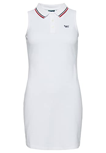 Superdry Vintage Vest Polo Dress Optic 10 Mujer