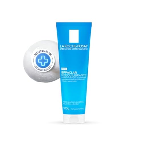 La Roche-Posay Effaclar Reequilibrante 100g, Espuma Cremosa de Limpeza para Peles Mistas a Oleosas.