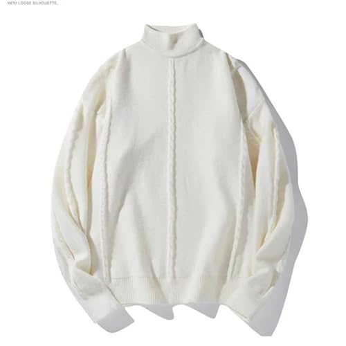 Pull en tricot épais à col montant élégant pour vos sorties d'automne