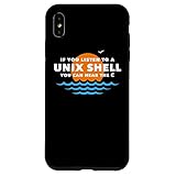 Unix Shell - Computer Science Programming Geek Nerd スマホケース iPhone XS Max 用