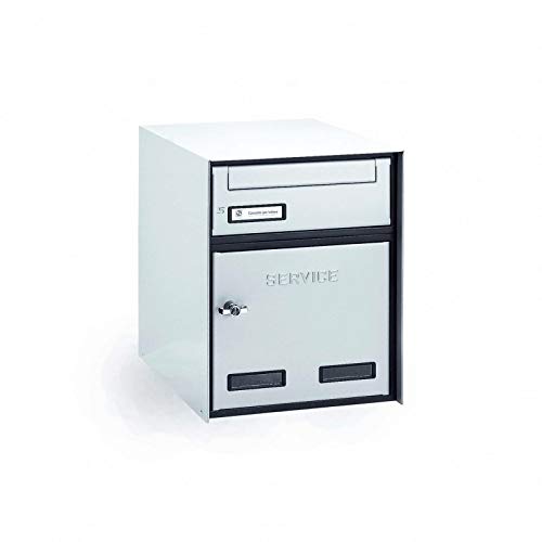 Boîte aux lettres avec service encastré traversant Silmec