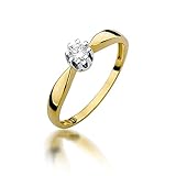 brillantring 1 karat weißgold Personalisiertes Produkt auf Bestellung - keine Rückgabe.